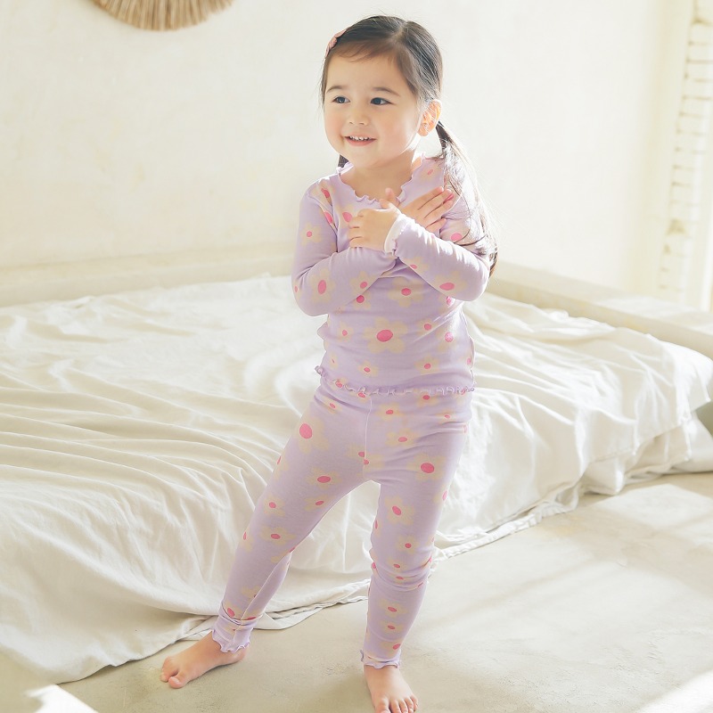 VAENAIT BABY Kids Girls Long Sleeve Modal Sleepwear Pajamas 2pcs